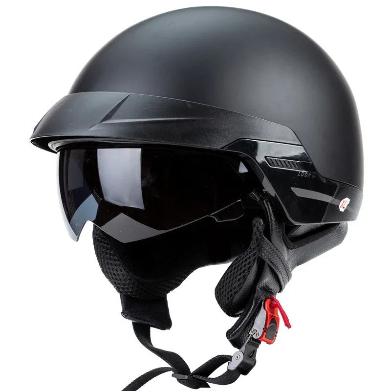Fortgeschrittener Scooter-Helm mit integriertem Visier Brehn
