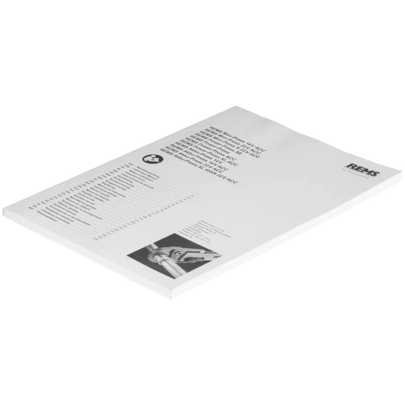 REMS - Betriebsanleitung Radialpressen 570285 R