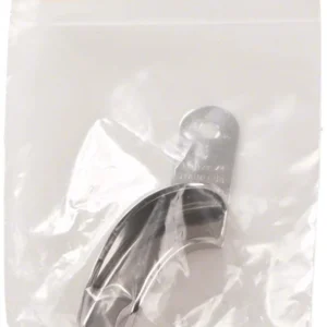 Abdrucklöffel ERGOLOCK aus rostfreiem Edelstahl in transparenter Verpackung.