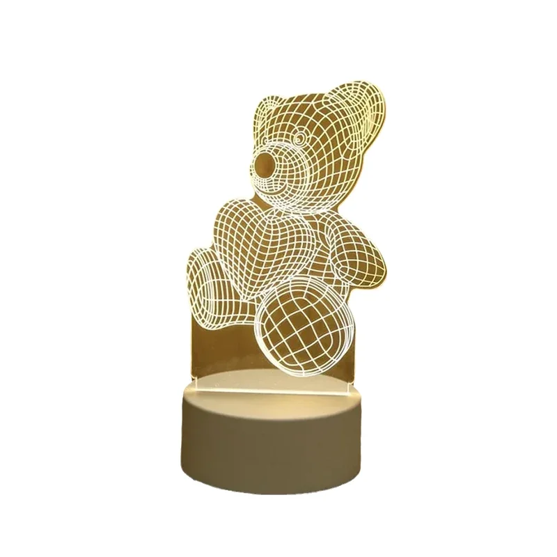 3D Illusionslicht mit USB-Anschluss für zauberhafte Akzente