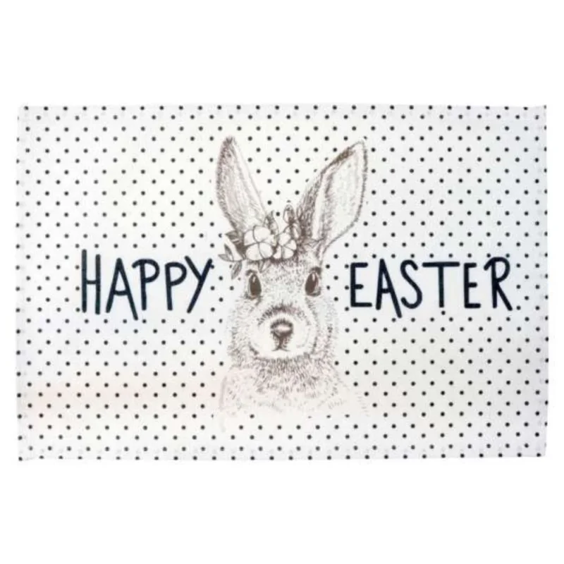Platzset Happy Easter gepunktet