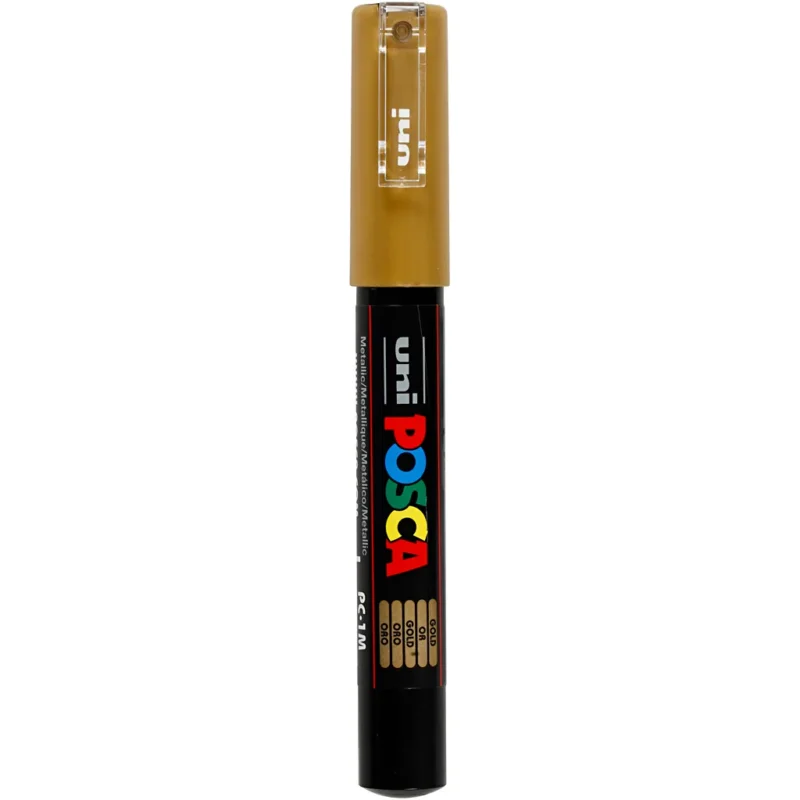 Posca Marker, no. PC-1M, line 0,7 mm, extra-fine, gold