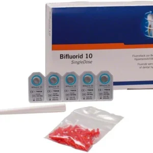 Bifluorid 10 SingleDose Packung mit Einzeldosen und Applikatoren.