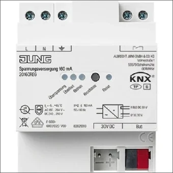 JUNG 20160REG Voedingseenheid bussysteem 72 mm