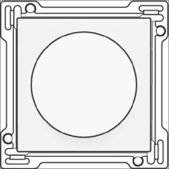 NIKO 111-65937 Bedienelement / Zentralplatte Schalterprogramm 45 mm