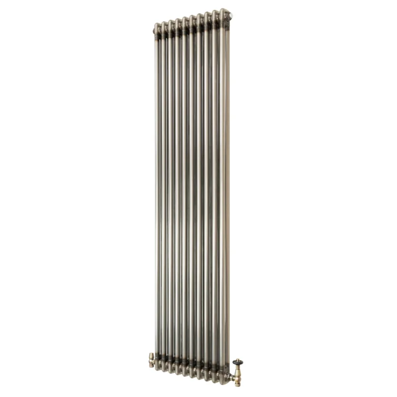 Klassischer 2-Säulen-Heizkörper mit TRV – 1800 x 470 mm - Rohmetall