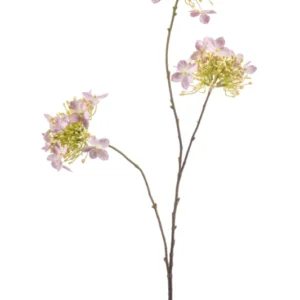 Hortensie künstlich 82 cm - 1 Zweig - Hellrosa