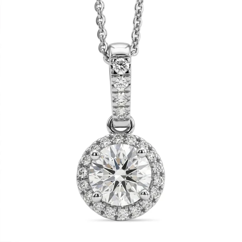 LUXURIANT DIAMOND - Lab Grown Diamant SI-GH Schmuckset ca. 50 cm 925 Silber Rhodiniert ca. 1,07 ct.