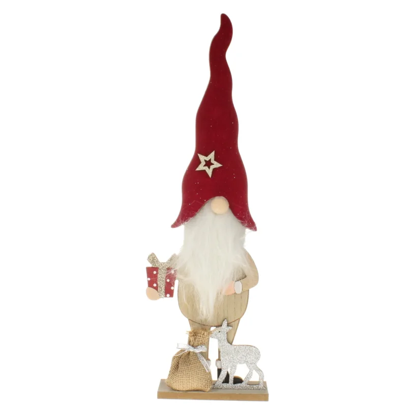 Dekowichtel 45 cm Rot Braun Weihnachtswichtel Weihnachtswichtel