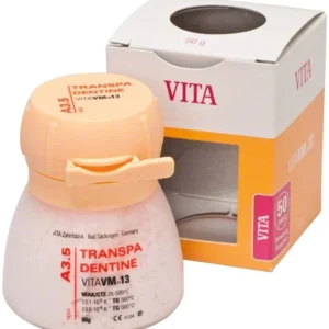 VM13 Transpa Dentin A3,5 50g Dose vor Verpackung.