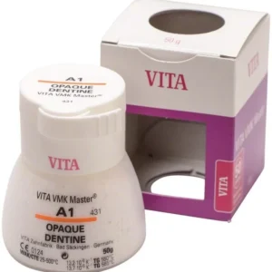 VMK Master Opaque Dentine A1, 50g Dose mit Verpackung.