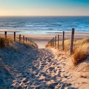 Canvas Print Sandweg zum Strand
