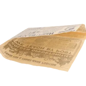 Hamburger bag 16x16.5cm newspaper greaseproof paper (5.000 pcs)