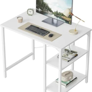 Schreibtisch mit 2 Ablagen, 90 x 48