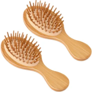 Kopfhaut Massagebürste Scalp Massager Bamboo Brush Mini Bambus
