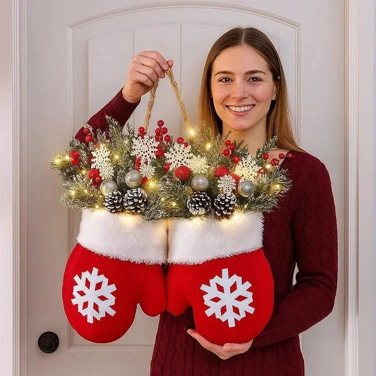 Beleuchtete Weihnachtsfäustlinge mit Timer – Bild 3