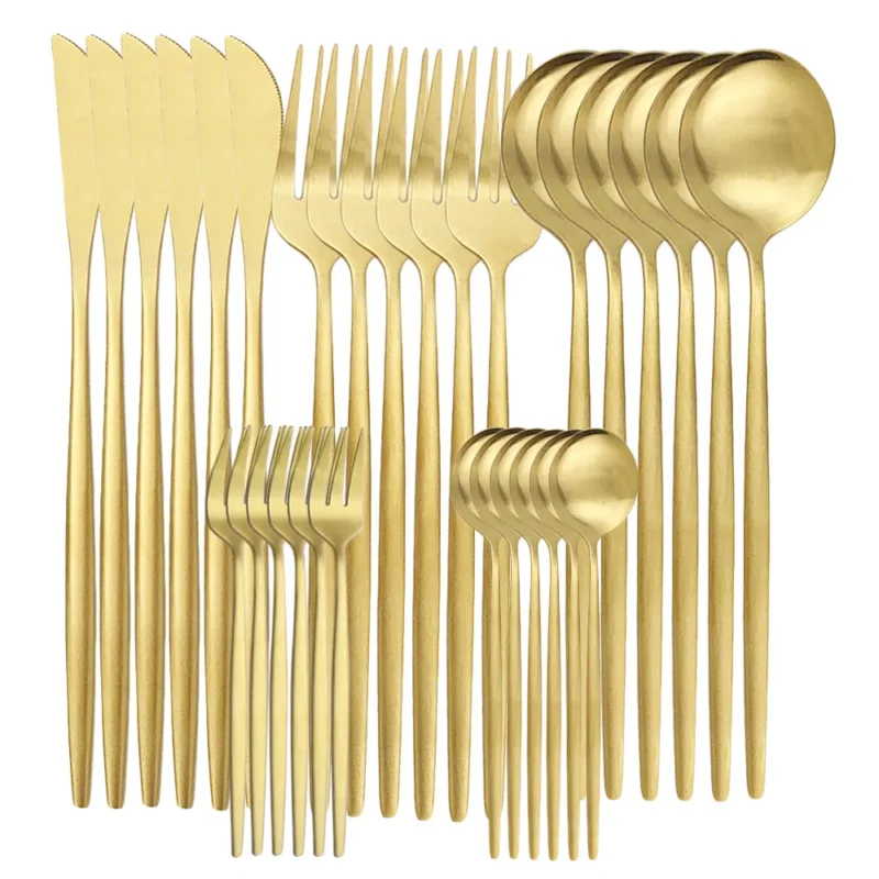 Hochwertiges Edelstahl Besteckset für 6 Personen - Elegante Besteckkollektion