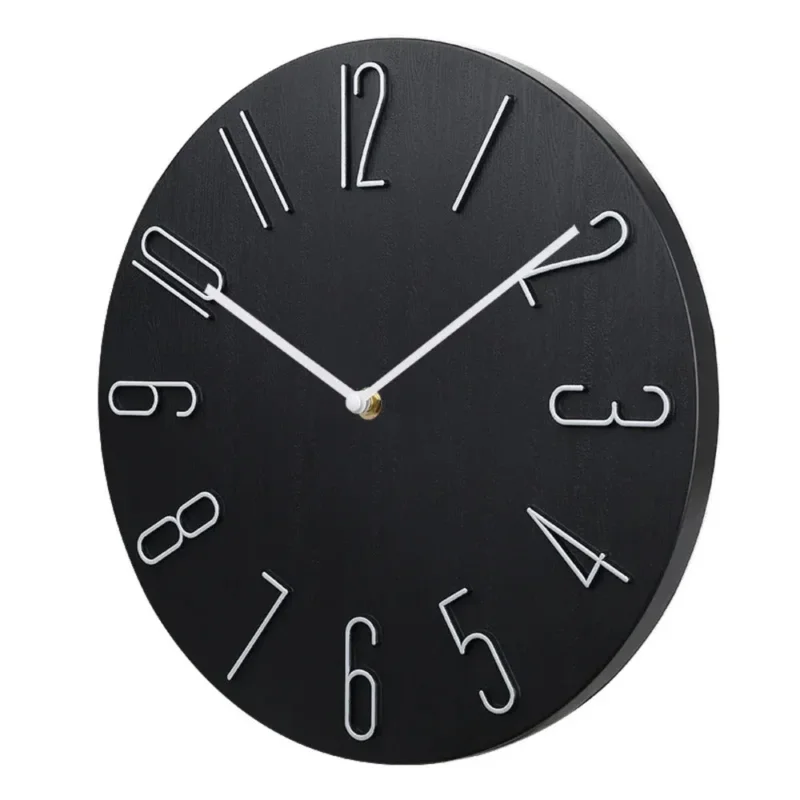 Moderne Wanduhr im minimalistischen Design – Lautlos mit Quarzwerk