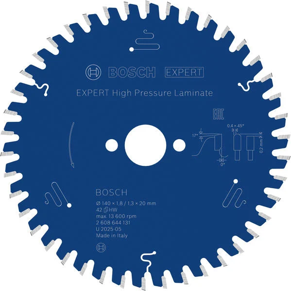 Produktbild von EXPERT High Pressure Laminate Kreissägeblatt, 140x1,8/1,3x20 mm, Z42