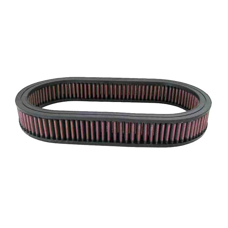 K&N, Tauschluftfilter Oval - 371mm x 197mm, 51mm Höhe (E-3515), Baumwolle, Rot