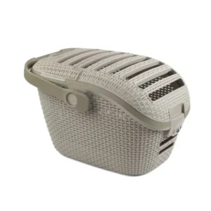 Curver Transportbox Rattanoptik – 51 × 38 × 33 cm für Hunde & Katzen bis 8 kg