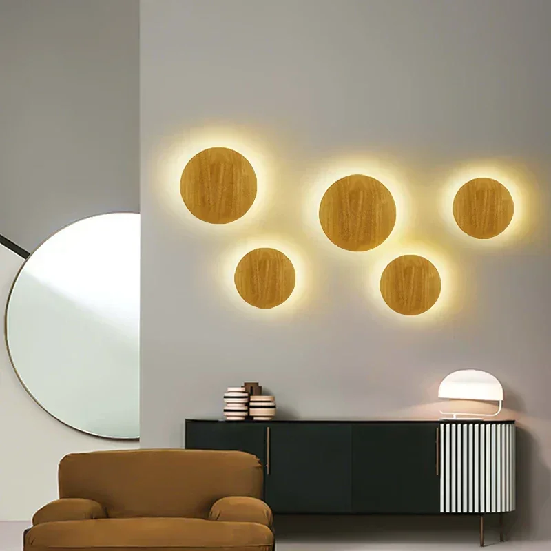 Brehn | LuxeRadiant – Skandinavische Holz-Wandlampe