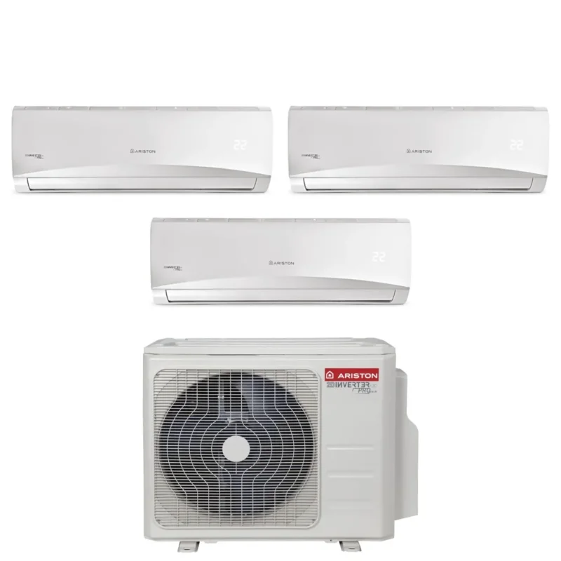 Trial Split Inverter-Klimaanlage Ariston PRIOS 9000+9000+12000 BTU R-32 Wi-Fi Optional 9+9+12 mit TRIAL 80 XD0C-O