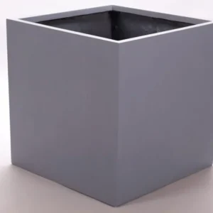 Elegant Einrichten | Pflanzkübel | Fiberglas | quadratisch | 50x50x50cm | grau.