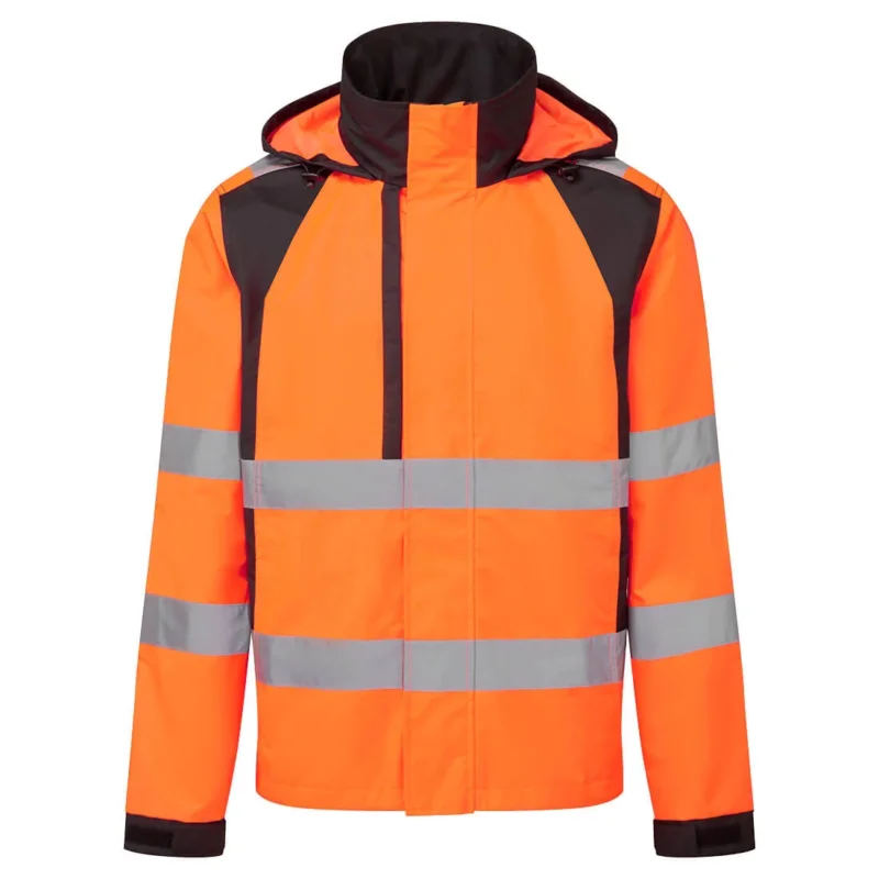 PW-CD860 WX2 Eco Warnschutz Regenjacke Orange/Schwarz