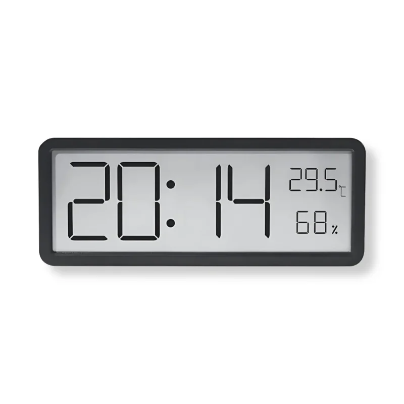 Digitale LED-Wanduhr – Großes Display mit Temperatur und Luftfeuchtigkeit | Brehn