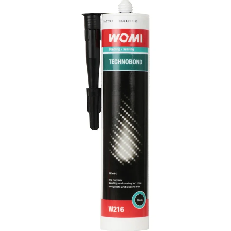 Womi, Technobond elastischer Klebstoff - Schwarz - 290ml, Flüssigkeit