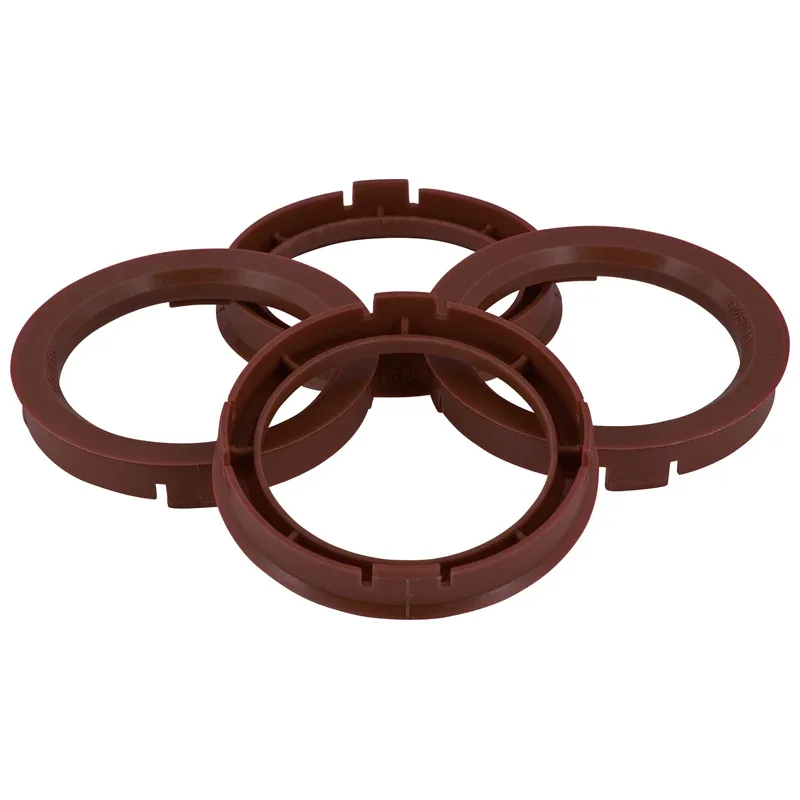 TPI, Satz Radnaben-Zentrierringe - 74.1->63.4mm - Braun, Nylon