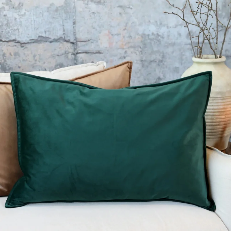 Chic Antique - Aix Kissenbezug aus Samt L50/B70 cm Forest Green