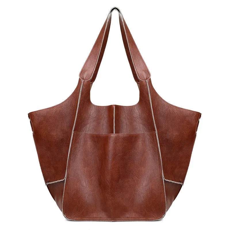 Übergroße Leder-Wochenendtaschen