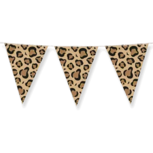 Bruin Zwarte Slinger Panter Print 10m van Paper Dreams koop je bij Partywinkel