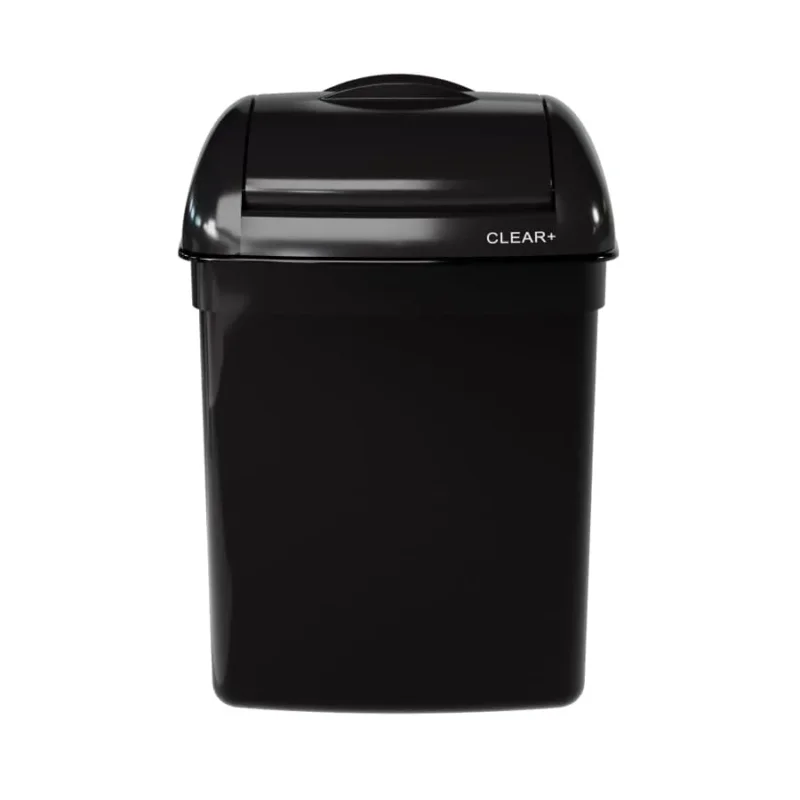 CWS Clear+ EcoBlack Hygienebehälter, 8 Liter, schwarz