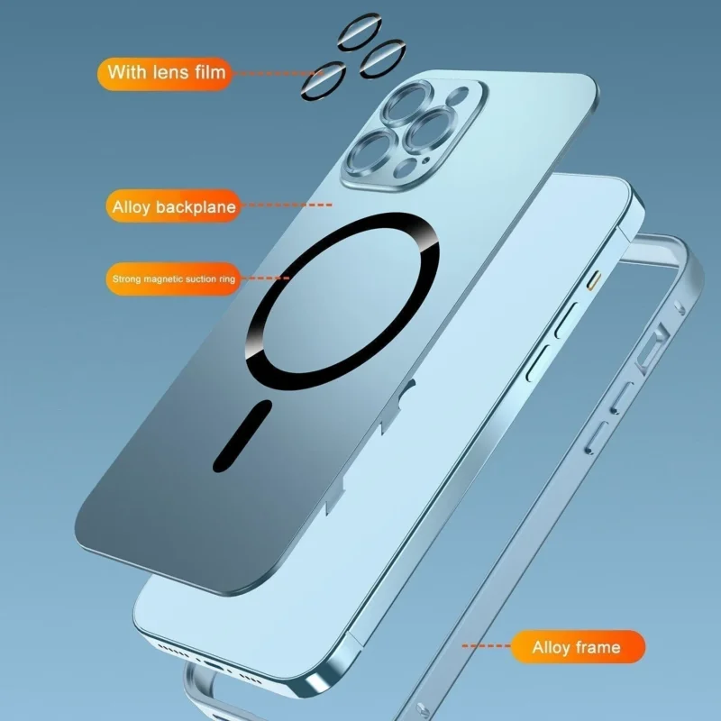 Aufladung Aluminium Metall Bumper Matte Case Cover fĂĽr iPhone