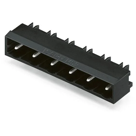 WAGO GmbH & Co. KG - Leiterplattensteckverbinder THR - Stiftleiste Lötstift 231 - 83#4045454901189 1,0x1,0,abgew.,sw − 50 Stück