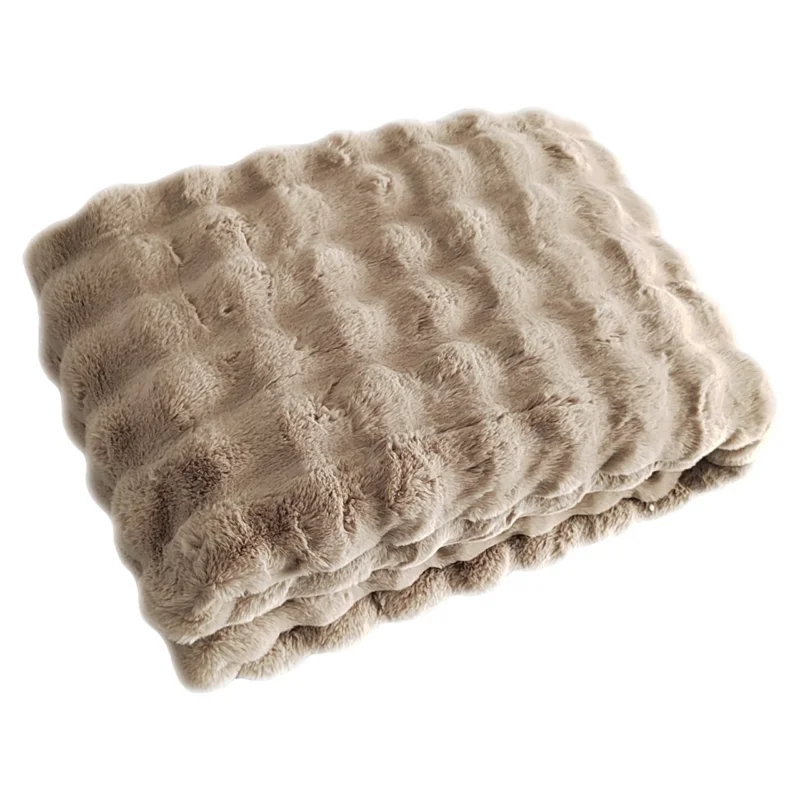 Richmond Interiors Faux Fur Felldecke Nordic Plush Beige | 150x200 cm