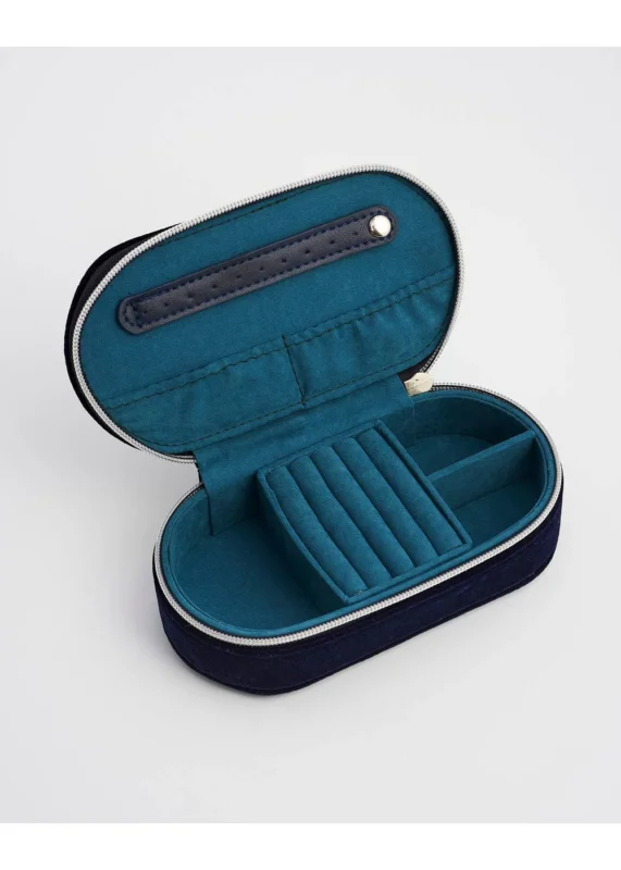 Fable England Night Sky Fluwelen Sieradendoos Navy - productfoto 5