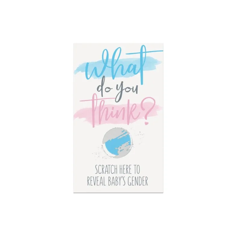 Gender Reveal Kraskaarten Jongen 10st van Unique koop je bij Partywinkel
