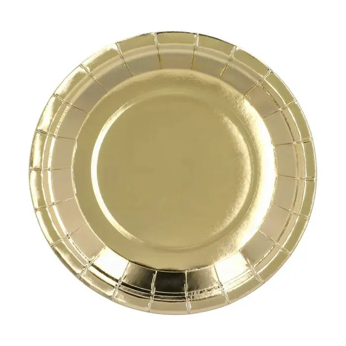 Gouden Borden Karton 23cm 6st van Boland koop je bij Partywinkel
