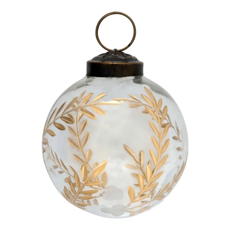GreenGate - Glaskugel Ast gold klar klein