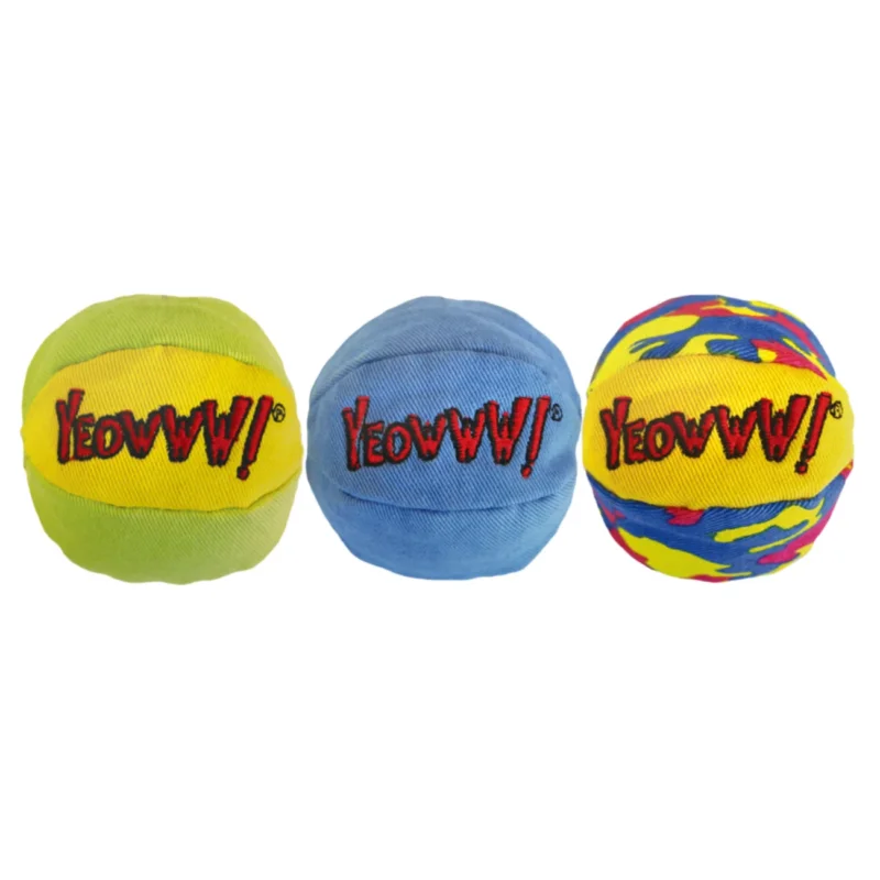 My Cats Balls – 3er Set Katzenspielzeug mit 100% Bio-Katzenminze – 3er Set