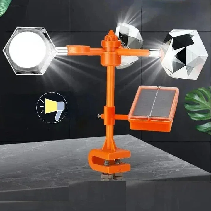 Solarbetriebener 360° Vogelabwehr mit Reflexionstechnologie