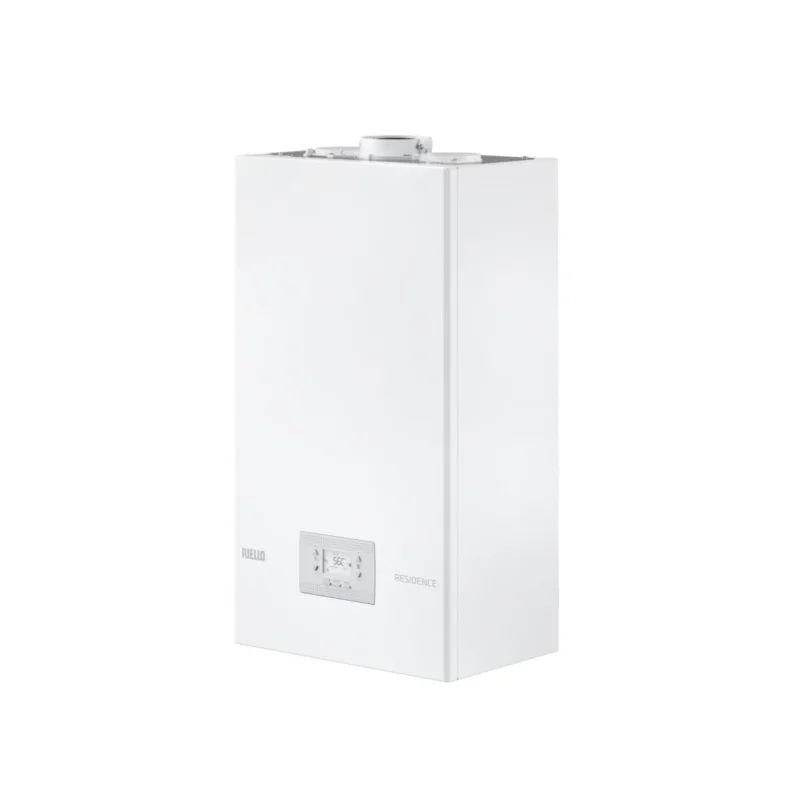caldaia a condensazione da incasso riello residence in 30 kis metano gpl 20189652 low nox completa di kit scarico fumi