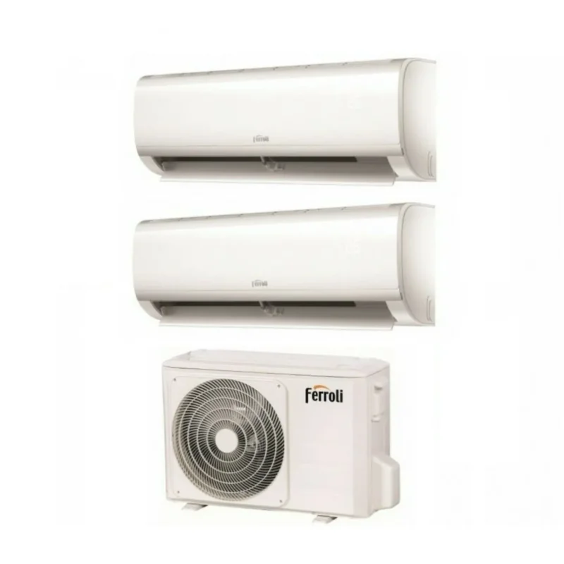 climatizzatore condizionatore ferroli dual split inverter r32 serie diamant m 12000_12000 con 18 2 9_12 wi fi integrato