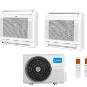 midea condizionatore midea console dual split 918 btu con m2oe 18hfn8 q r 32 wi fi optional