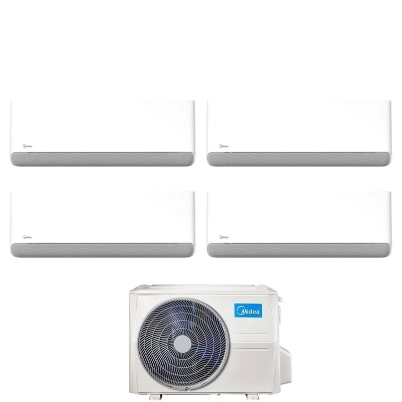 midea condizionatore quadri split midea breezeless e 9999 con m4o 36fn8 q r 32 wi fi integrato