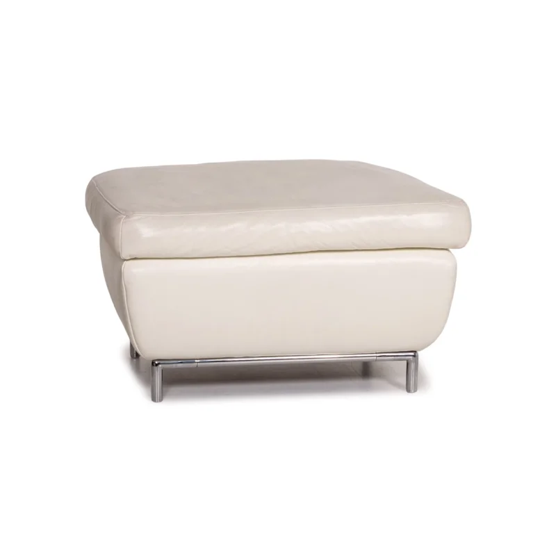 Koinor Leder Hocker Creme Ottoman #14839